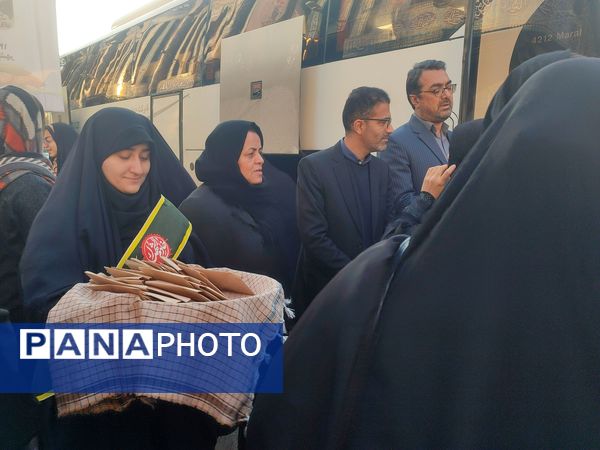 اعزام دانش‌آموزان دختر قائمشهری به اردوی راهیان نور