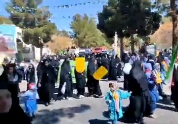 راهپیمایی روز جهانی قدس در شهرستان رشتخوار