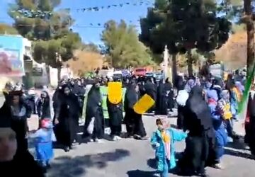 راهپیمایی روز جهانی قدس در شهرستان رشتخوار