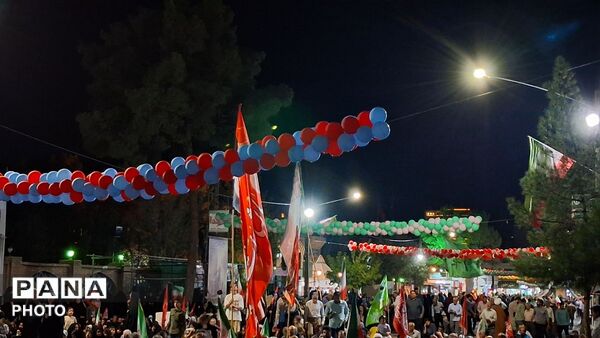 مراسم جشن میلاد نبی مکرم اسلام (ص) در حسینیه خیابان شهرستان کاشمر 