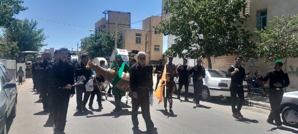عزاداری روز تاسوعای حسینی در شهرستان بام و صفی آباد