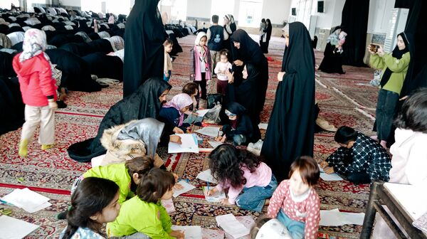 برپایی غرفه کودک در نمازجمعه شهرستان کاشمر 