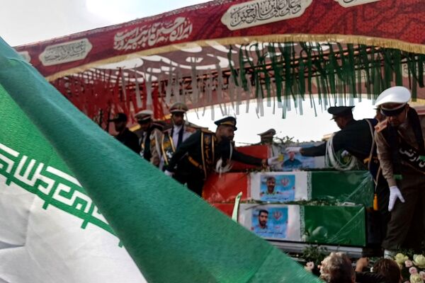 تشییع پیکر شهدای اقتدار در تهران ایران