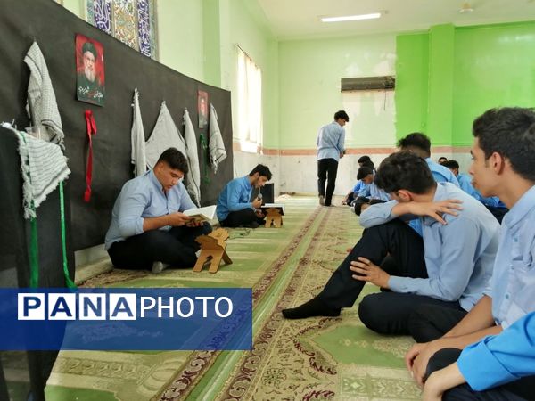  مراسم یادبود سید مقاومت توسط دانش‌آموزان تنگستانی 