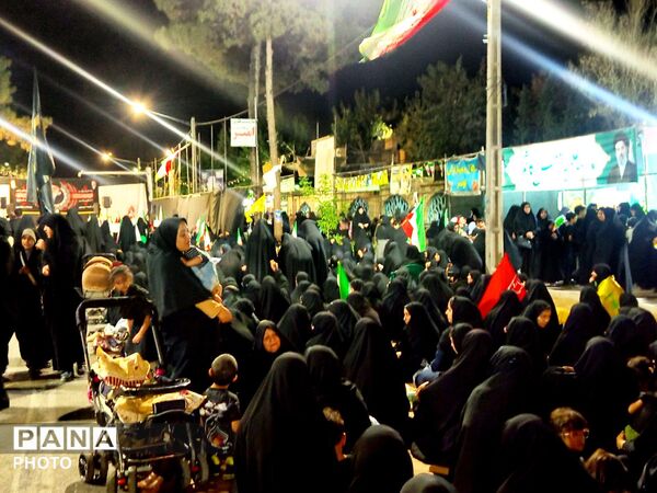 عزاداری گسترده در خیابان خرمشهر کاشمر همزمان با اجتماعات شبانه