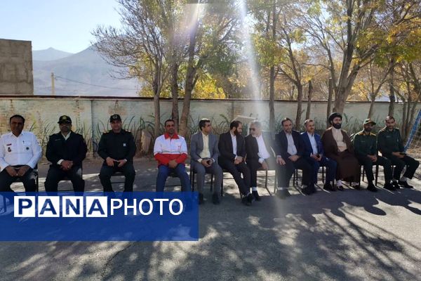 رزمایش پدافند غیرعامل در هنرستان امام‌علی(ع) شهرستان فیروزکوه