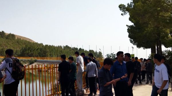 بازدید دانش آموزان پایه دهم دبیرستان شاهد ابوذر غفاری از سد اردوگاه باغرود 