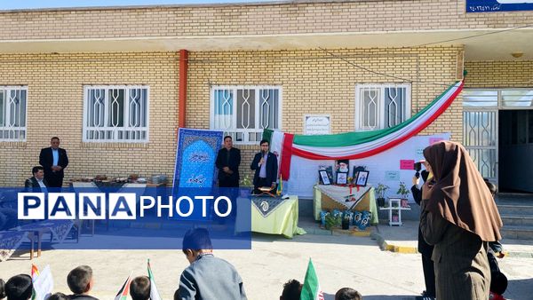 کلنگ‌زنی نمازخانه در مدرسه برکت علیاشهر 