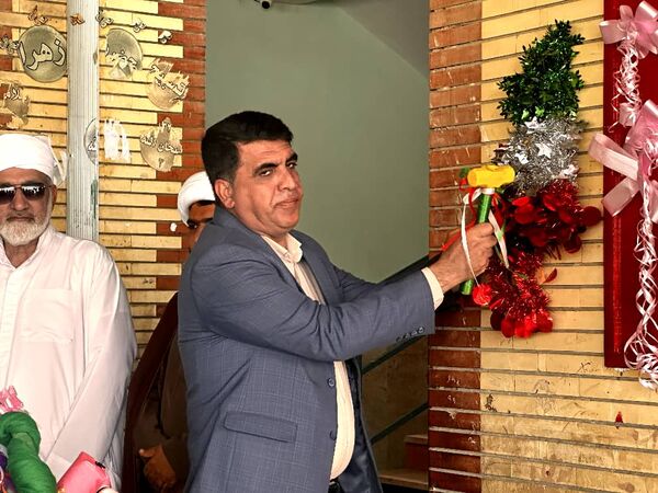 جشن شکوفه‌ها و طنین زنگ مهر در مدرسه فاطمه‌ الزهرا شهرستان جاسک