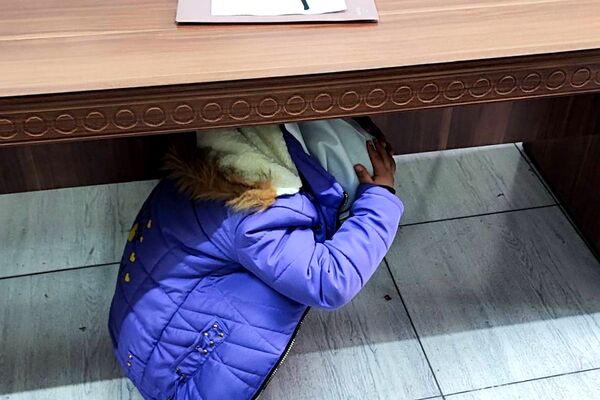 تمرین ایمنی و مقابله با بحران زلزله در مدرسه هدی۱