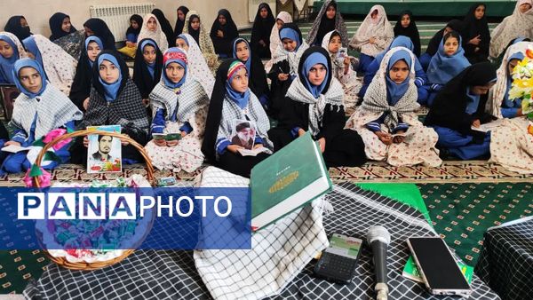 زیارت عاشورا به یاد سید مقاومت در دبستان وکیلی