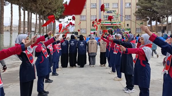 افتتاحیه آموزشگاه ۱۲ کلاسه‌ یاسمن خاکباز ۲ شهرستان نیشابور