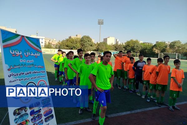 برگزاری مسابقات فوتبال در راستای اجرای «طرح ملی میدان پویا» در ناحیه دو شهرری 