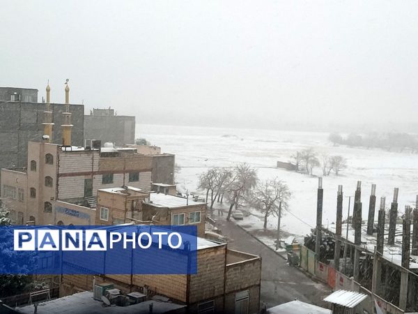 بارش برف در مشهد