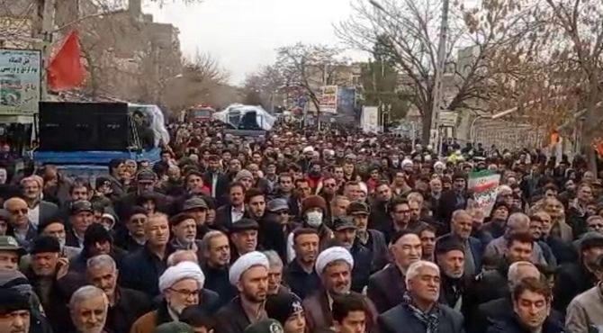 راهپیمایی ۲۲بهمن در هشترود 