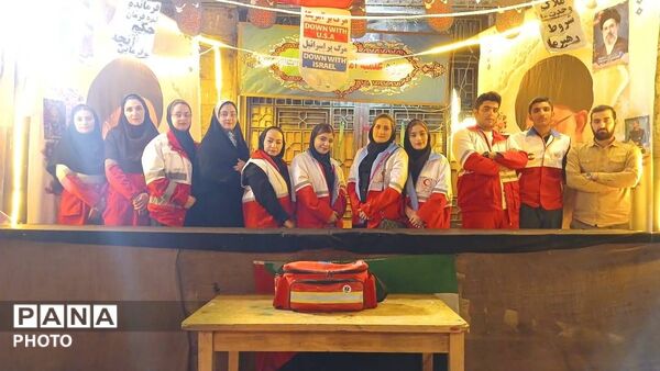 حضور میدانی نیروهای امدادی جمعیت هلال‌احمر شهرستان فارسان در تجمعات