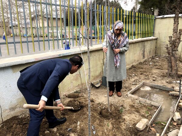 دانش‌آموزان و مسئولین شهرستان ملارد، در روز درختکاری جوانه‌های امید را به زمین هدیه دادند