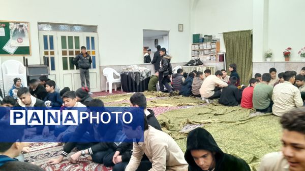 عزاداری شهادت حضرت فاطمه زهرا(س) در دبیرستان ابوریحان یک نیشابور