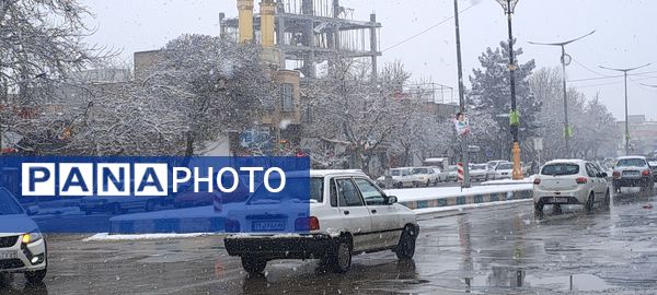 شهر نیشابور سفید پوش شد 