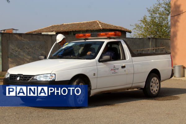 مانور سراسری زلزله و ایمنی مدارس در گلوگاه