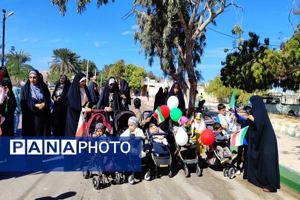 حضور  پرشور مردم بوموسی در راهپیمایی ۲۲بهمن 