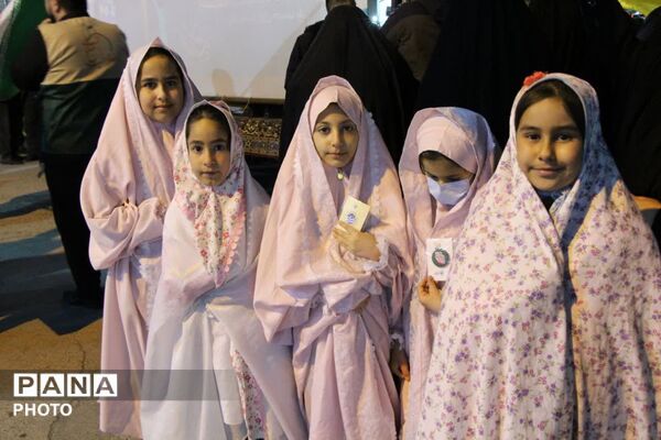 آسمان سامان، امروز رنگِ حرم را به خود گرفت