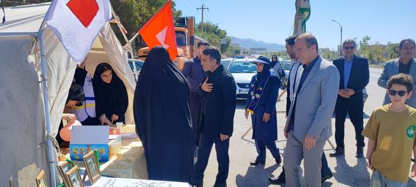برپایی موکب سازمان دانش‌آموزی در شهرستان سملقان