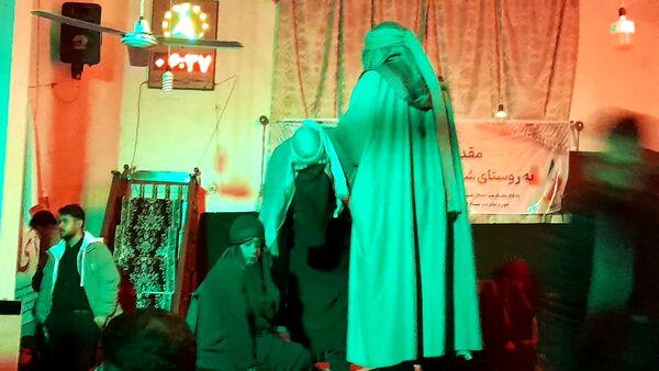 مراسم تعزیه شهادت حضرت زهرا(س) در روستای ساروق شهرستان داورزن