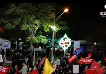 از عطر قرآن تا طلوع انتظار؛ میدان فاضل گروسی غرق در نور شد