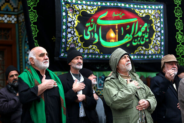 مراسم عزاداری سالروز شهادت امام هادی(ع) در حرم حضرت معصومه(س)