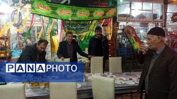 مراسم نور افشانی و ایستگاه صلواتی در شهرستان سملقان