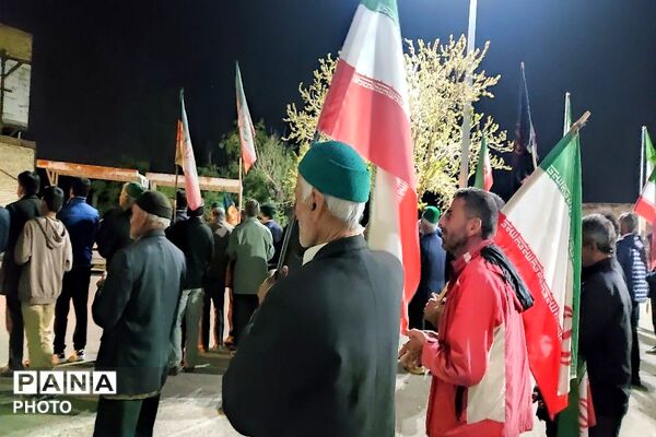 هم صدایی مردم شهر بار در حمایت از آرمان ها 