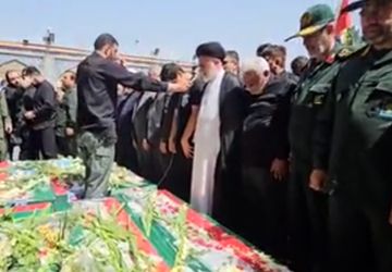 انس و دلدادگی مردم شهرری در تشییع پیکر شهدا حمله رژیم منحوس صهیونیستی 