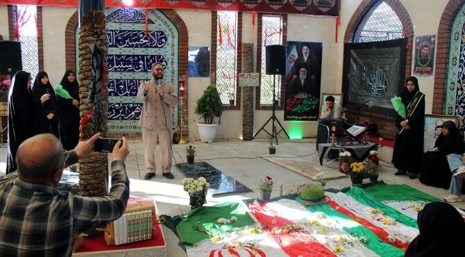 مراسم چهلم شهدای جنگ رمضان در پردیس