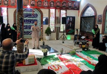 مراسم چهلم شهدای جنگ رمضان در پردیس