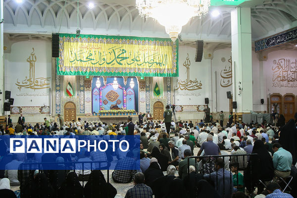 مراسم جشن میلاد پیامبر اکرم(ص) و امام جعفر صادق(ع) در حرم حضرت معصومه(س)