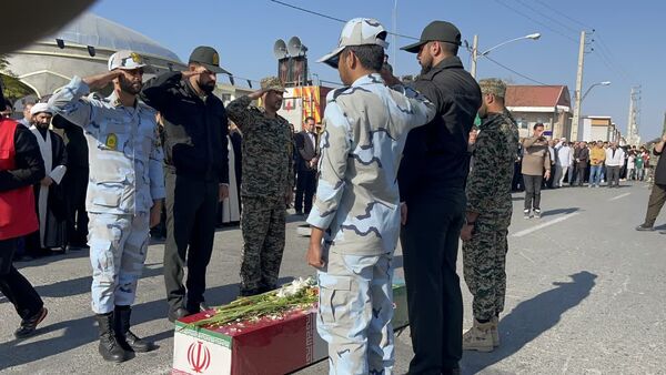 مراسم تشییع پیکر مطهر شهید گمنام در شهرستان بندرترکمن