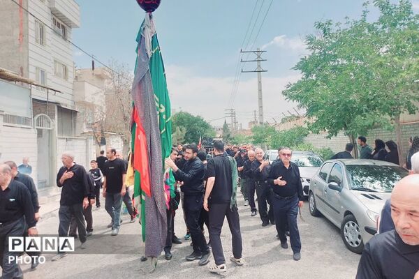 مراسم سوگواری قمربنی هاشم (ع) در شهرک گلشهر چهاردانگه