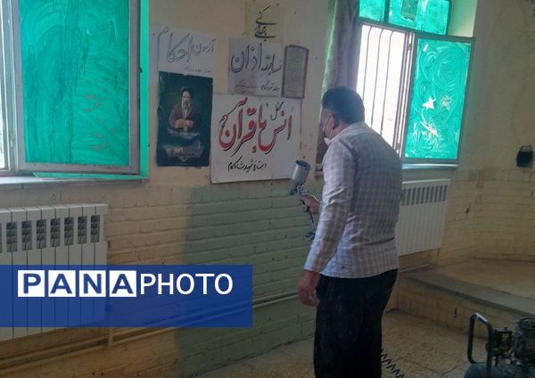 آماده‌سازی نمازخانه‌های مدارس خلیل‌آباد 