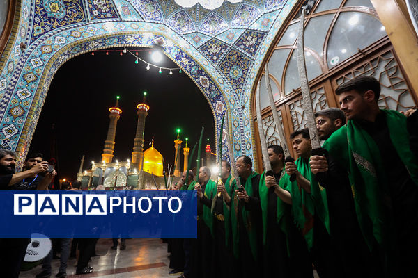 «مشق شمشیر» عزاداری سنتی نجفی‌های مقیم قم