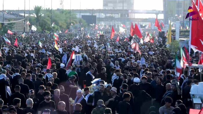 مراسم تشییع پیکر رهبر شهید امت در نجف اشرف آغاز شد