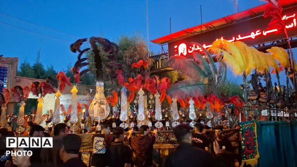 مراسم علَم کشی و کاروان نمادین اسرای کربلا در قم