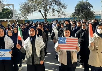 برگزاری راهپیمایی۱۳ آبان در مدارس کرمانشاه 