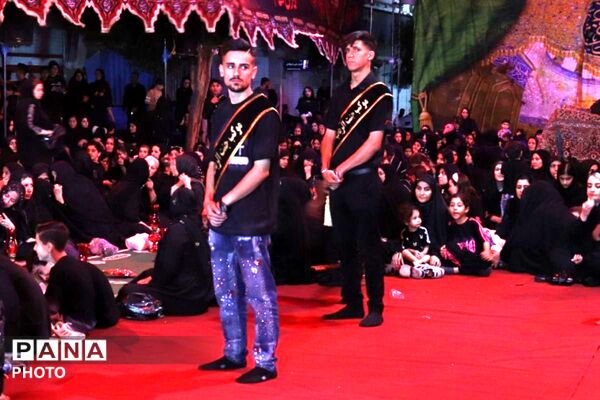 مراسم عزاداری شب سوم محرم در شهرک شیرودی اسلامشهر