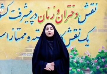 دانش‌آموزان نمونه فرهنگ گرگان در مسیر ۲۲ بهمن