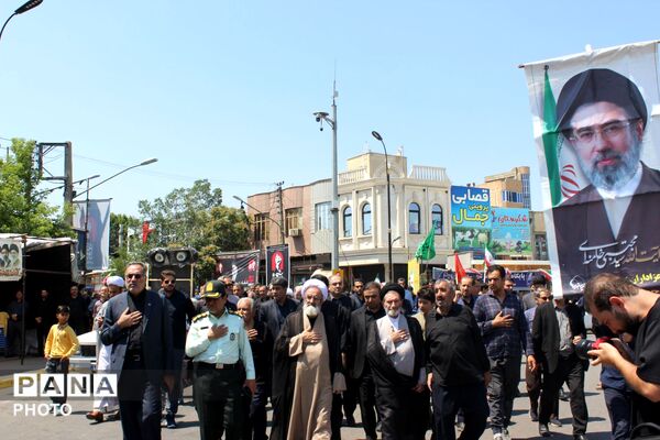 مرند یک‌صدا در سوگ رهبر شهید