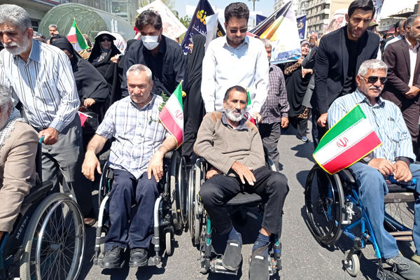 همه مردم شیراز فریاد حمایت از فلسطین سر دادند