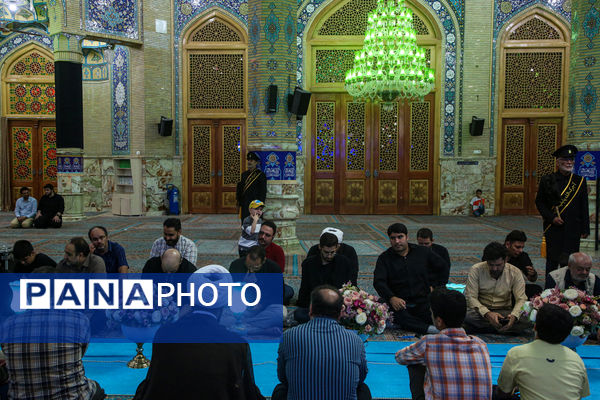 آیین «عهد عاشقی» با حضور اصحاب رسانه در مسجد جمکران