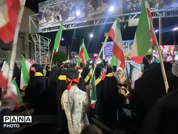 حضور پیشتازان در تجمعات مردمی جیرفت