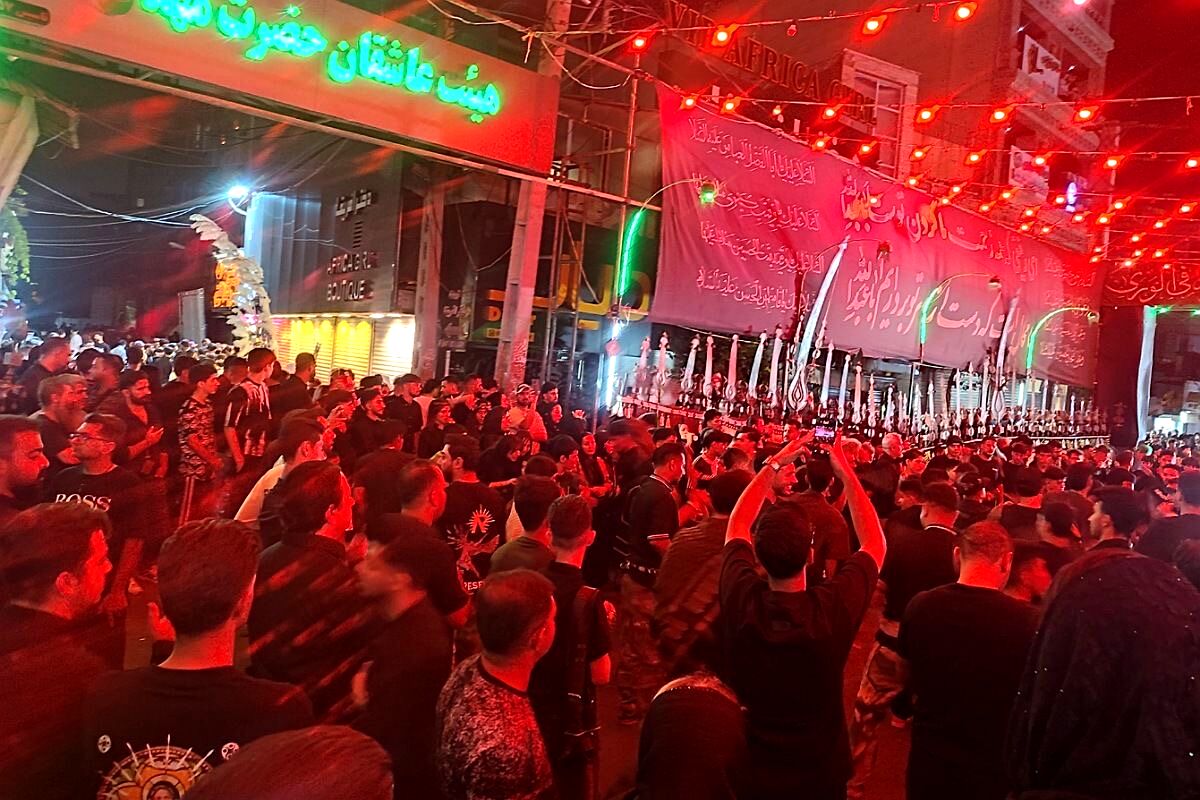 مراسم تاسوعای حسینی در شهرستان قدس